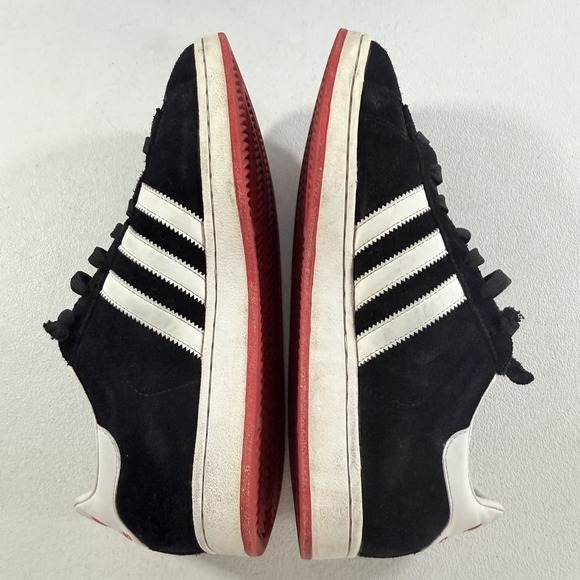 Vintage Adidas Campus II Black White Red Suede Leather Shoes 2005 Mens 10 451695 main image 16